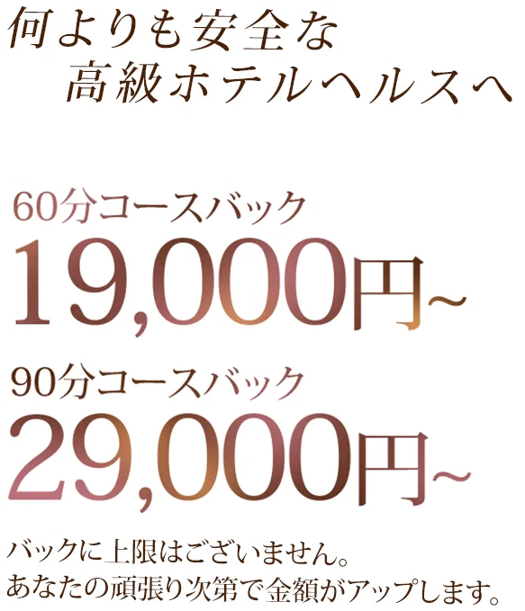 何よりも安全な高級ホテルヘルスへ